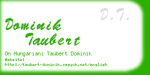 dominik taubert business card